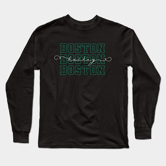 PWHL Hockey Boston Long Sleeve T-Shirt by Made Adventurous